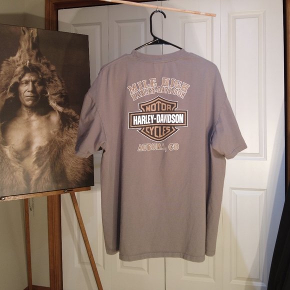 Harley Davidson T Shirt American Bombshell Aurora Colorado XL - Picture 4 of 5